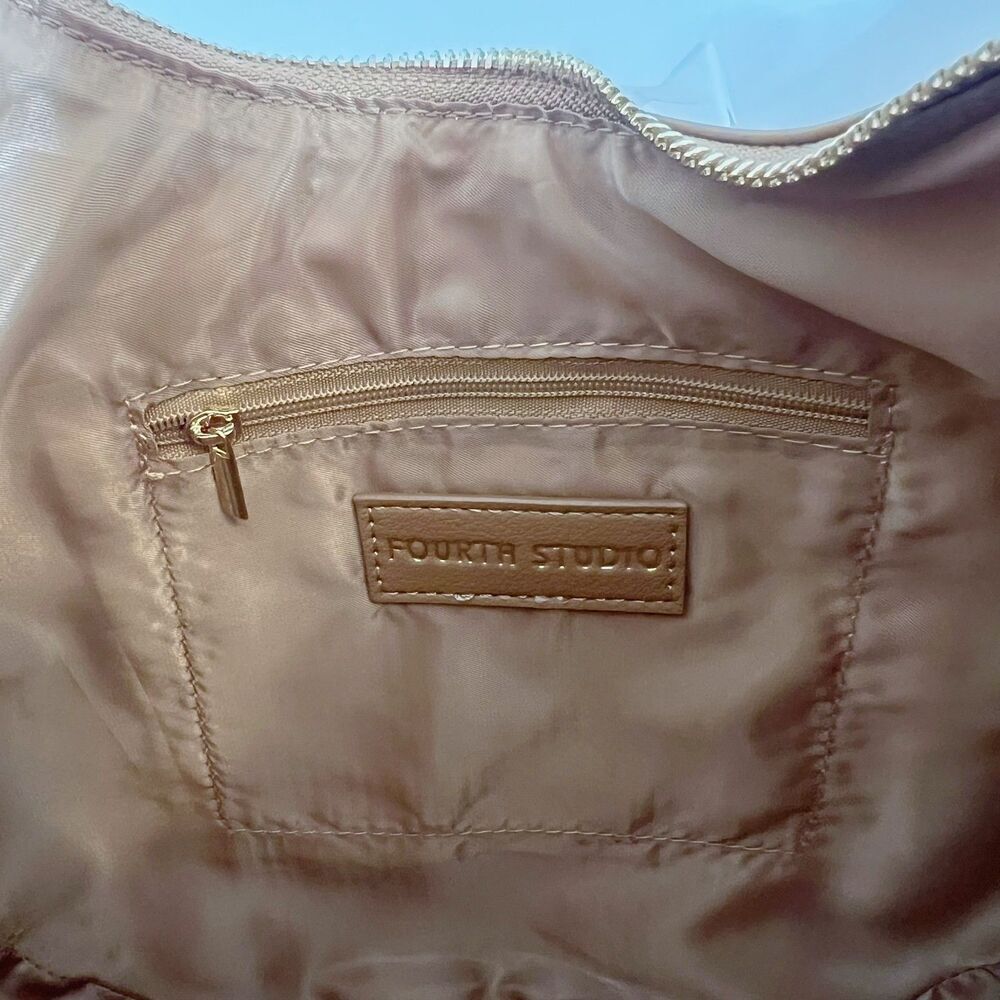 NWOT 4th and Reckless Una Faux Suede Crescent Bag in Brown Purse Handbag - Picture 7 of 11